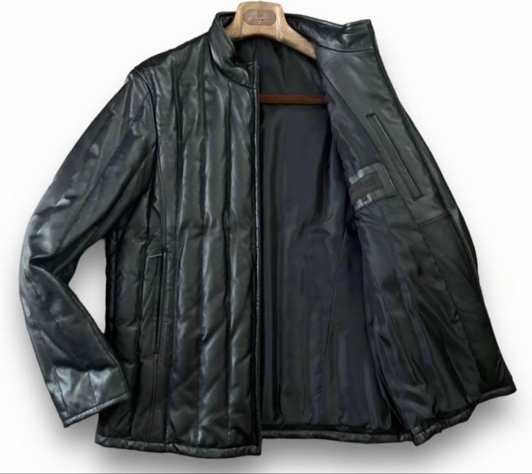 COMME CA DU MODE MENラム本革ダウンジャケット