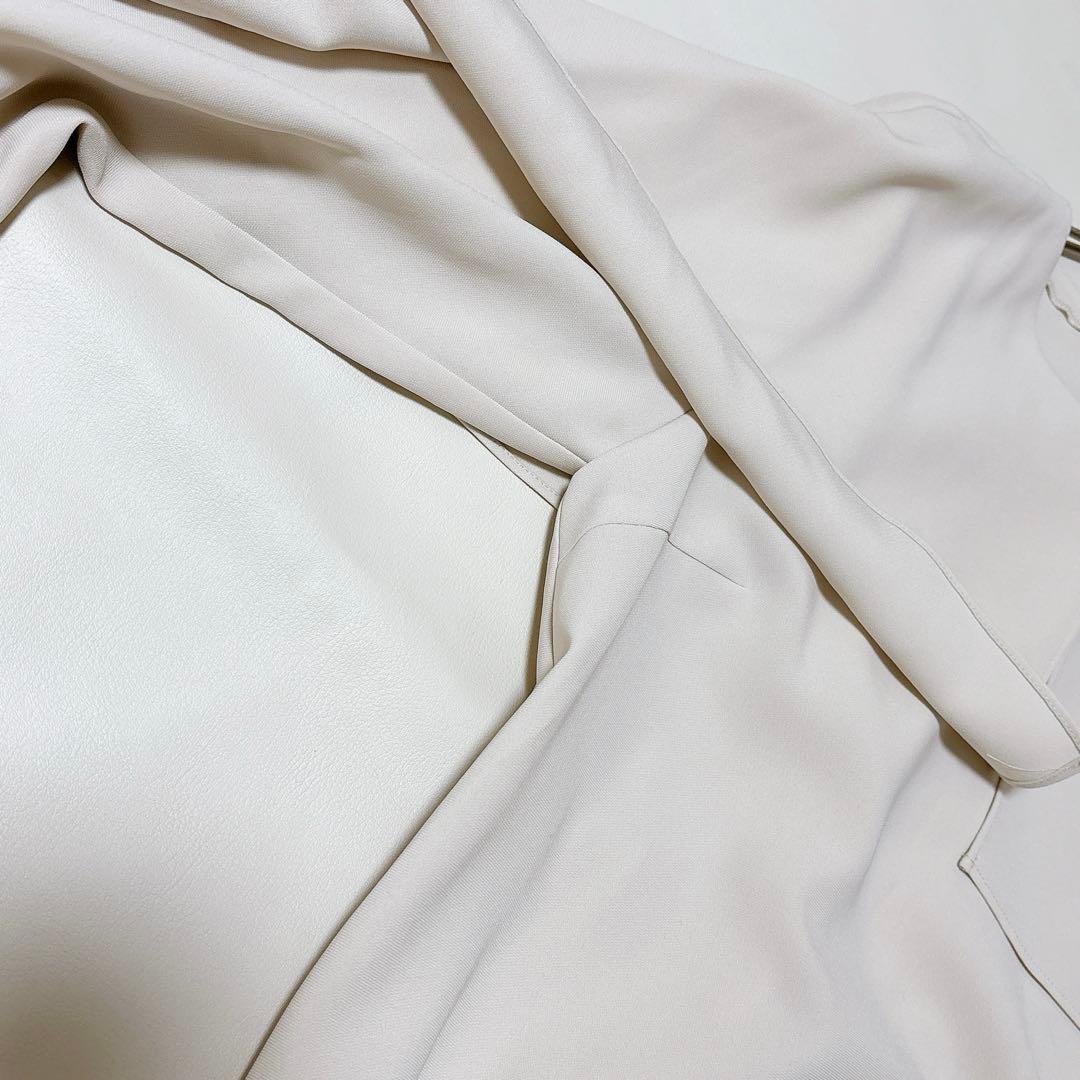 メグルー様　美品◎ANAYI アナイ ストレッチクロスケープ 長袖ブラウス 38