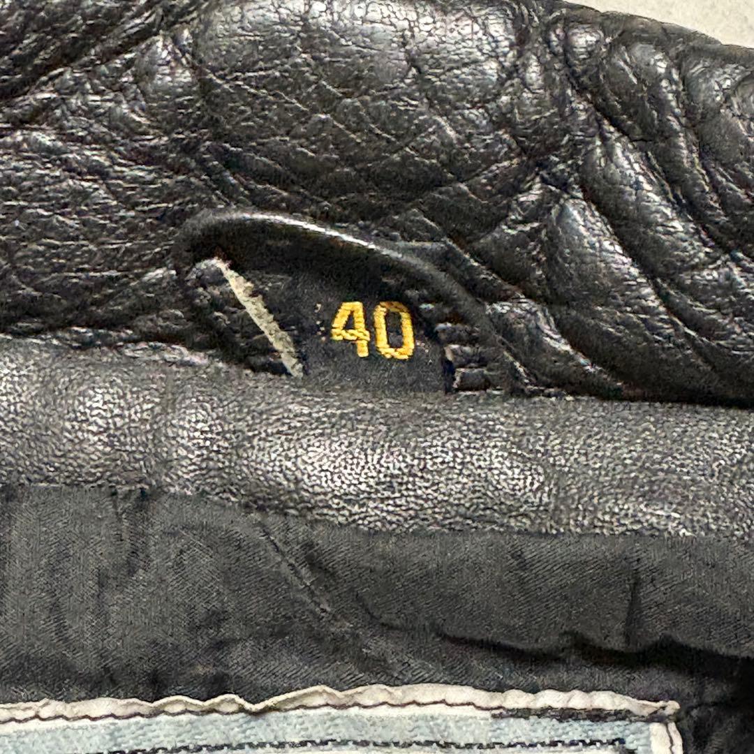 【vintage】ダブル　ライダース　アメジャン　L 革ジャン　バイカー　黒