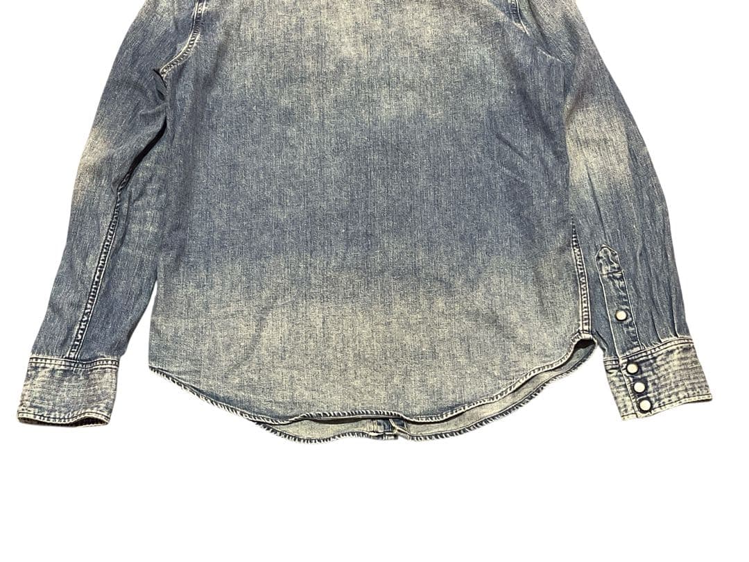 ダブルアールエル　インディゴ　ウエスタンデニムシャツ　M RRL ラルフローレン