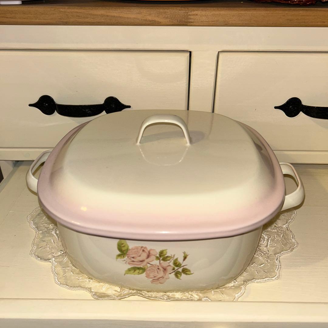 imagine ダイアナローズ　ホーロー鍋