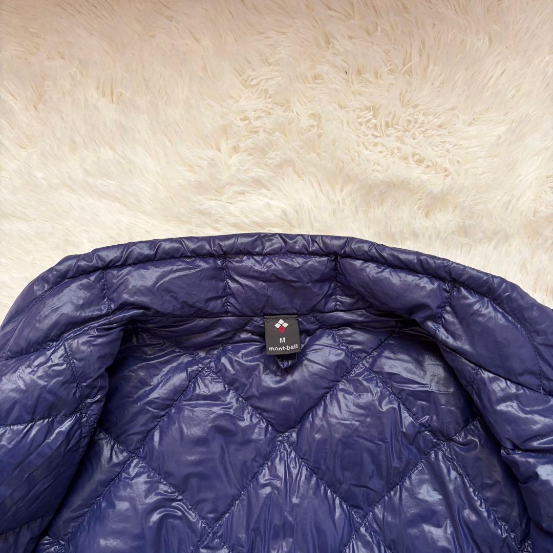 【美品】モンベル U.L. ダウンジャケット　レディース M ネイビー 収納袋付