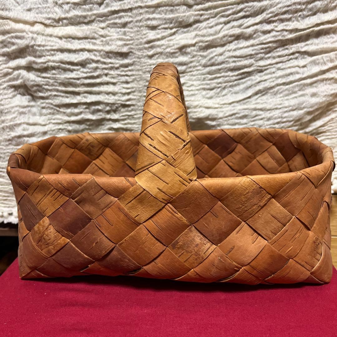 あやこ　Galina ガリーナさんの白樺かご　オーバル　フィンランド