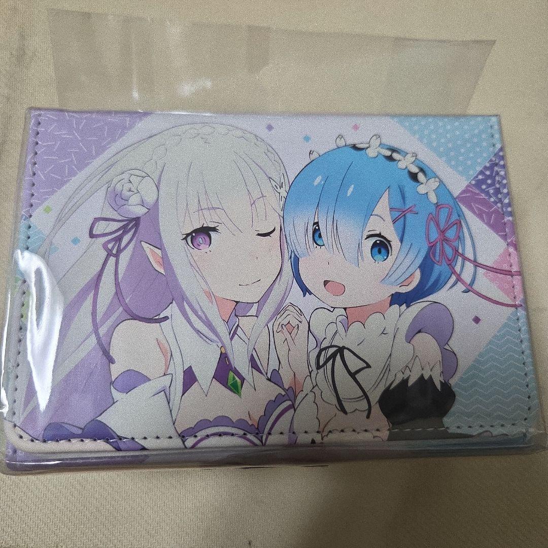 合皮製デッキケースＷ Re:ゼロから始める異世界生活 エミリア＆レム