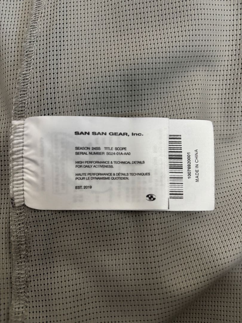 sansangear メッシュジャケット