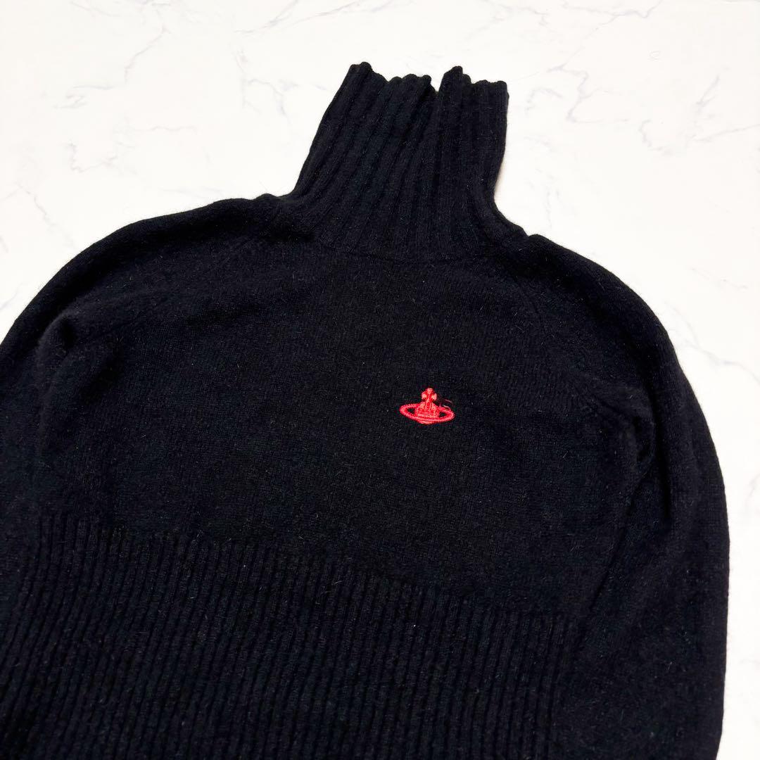 ヴィヴィアンウエストウッド レッドレーベル タートルネックセーター オーブ柄