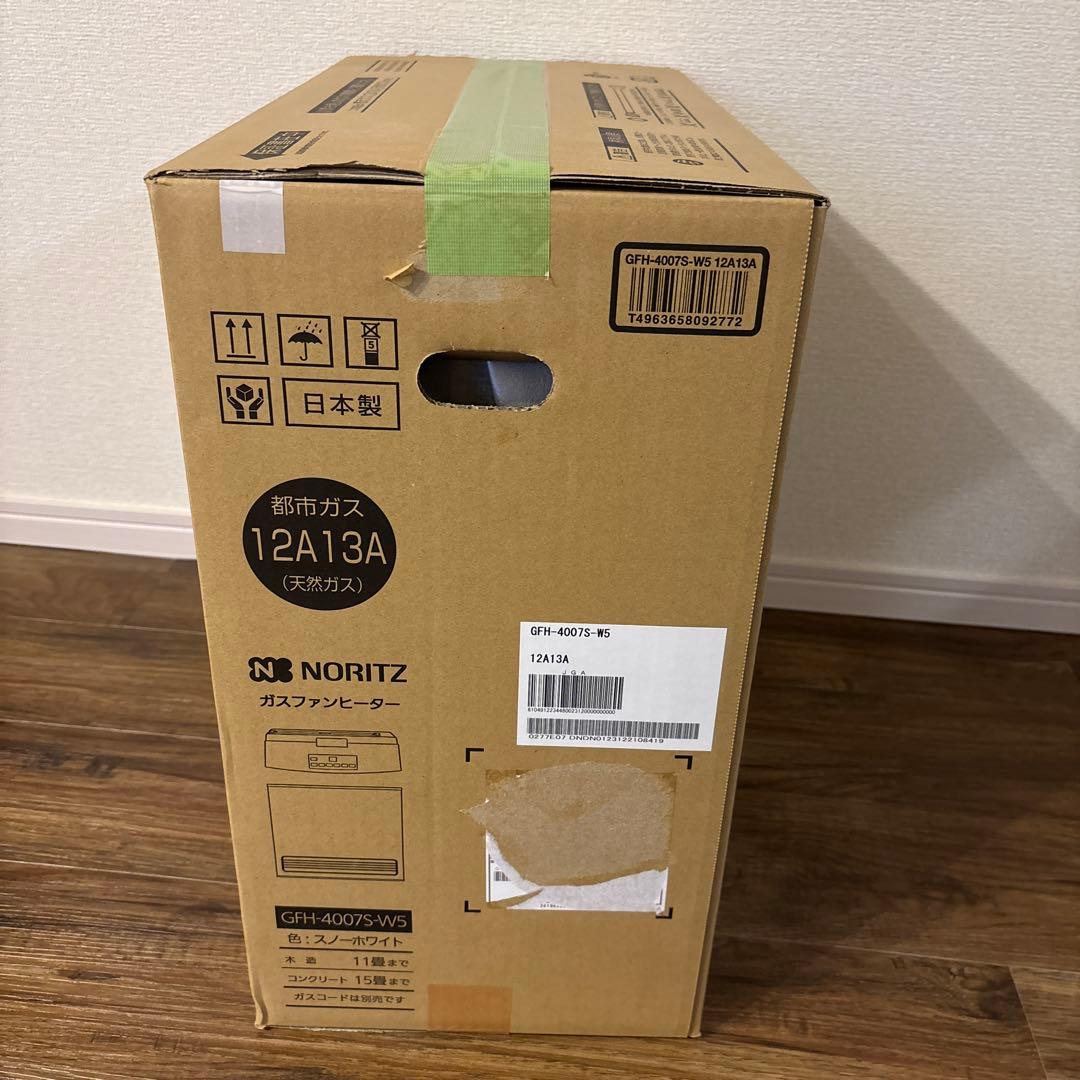 【新品未使用】NORITZ ガスファンヒーター GFH-4007S-W5