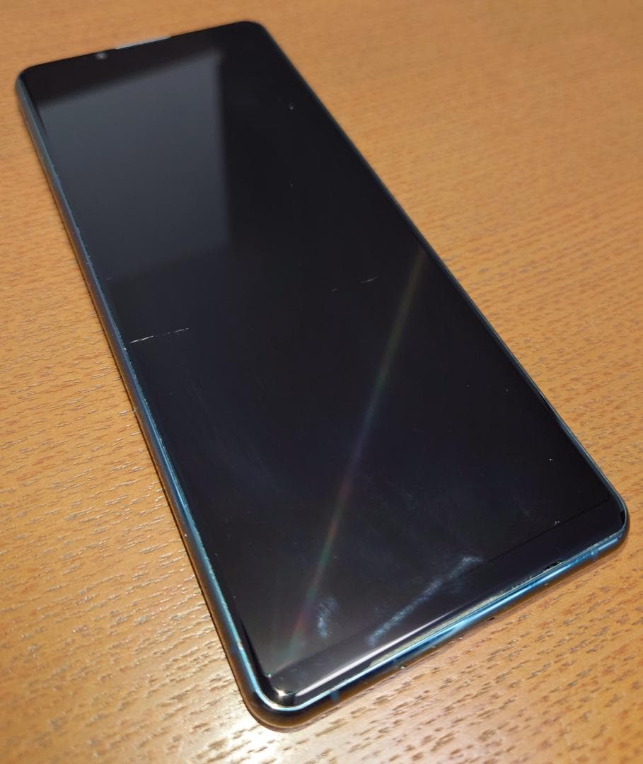 【ライン有、動作正常】Xperia 5 III SOG05 au グリーン