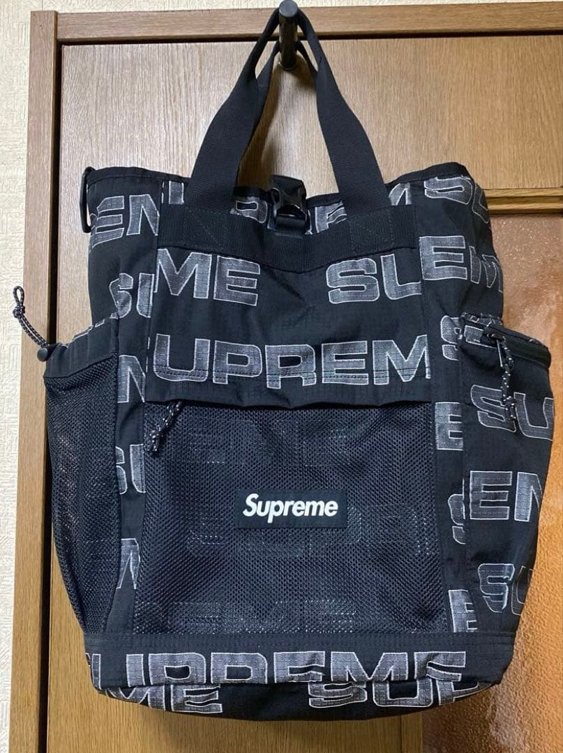 美品✨supreme UtilityZip Tote Black 2way正規品