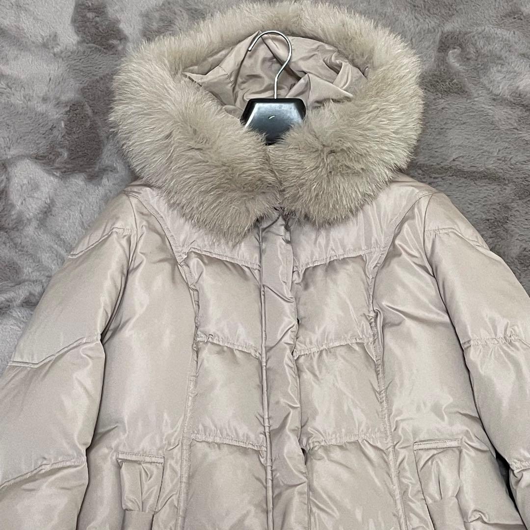 ルイルエブティック　ロング　ダウンコート　フォックスファー　2way