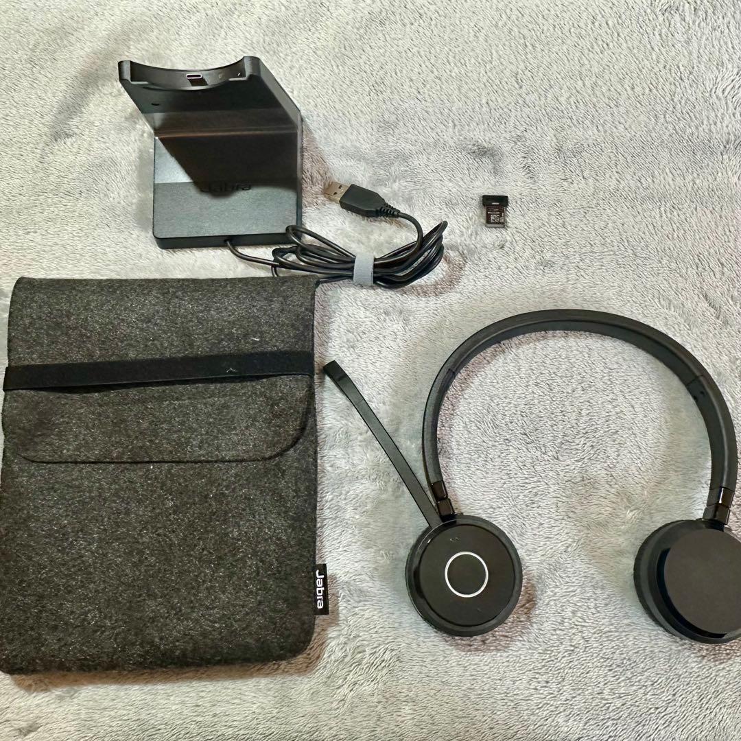 Jabra ヘッドセット Evolve 65 TE ワイヤレス スタンド付き