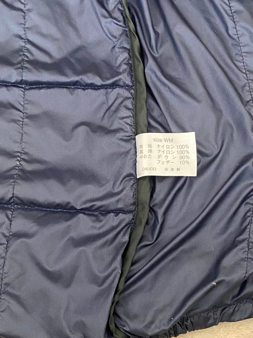 ネイビー ダウンジャケット　nanga udd 770FP レディース　日本製