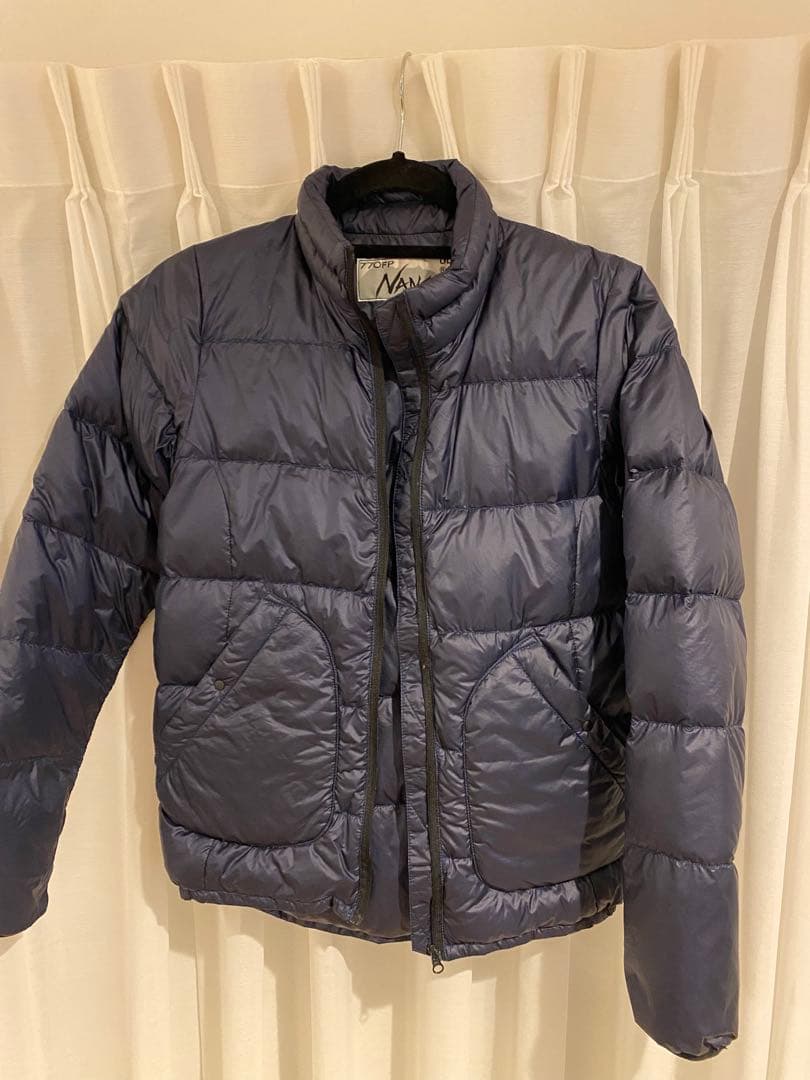 ネイビー ダウンジャケット　nanga udd 770FP レディース　日本製