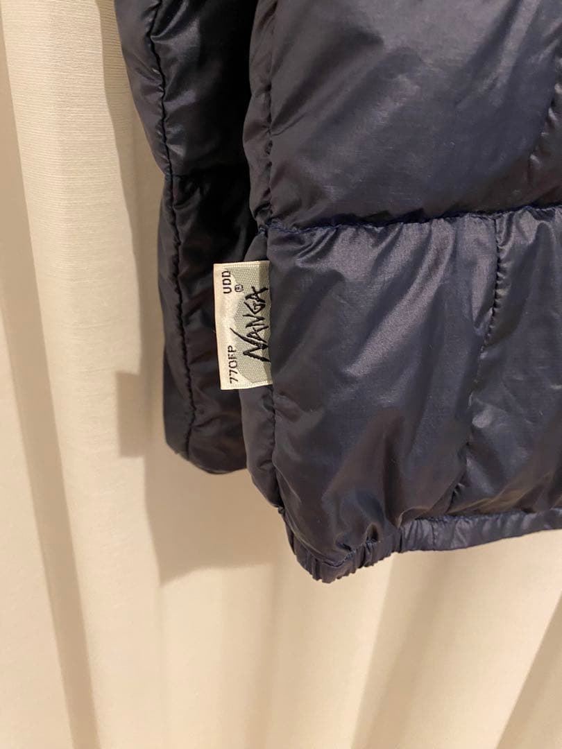 ネイビー ダウンジャケット　nanga udd 770FP レディース　日本製