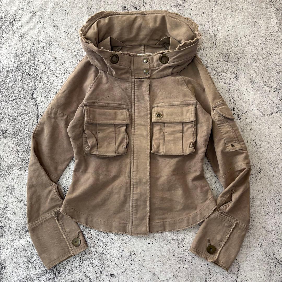 y2k 00s グランジ　フーディ　ミリタリージャケット　faithtokyo