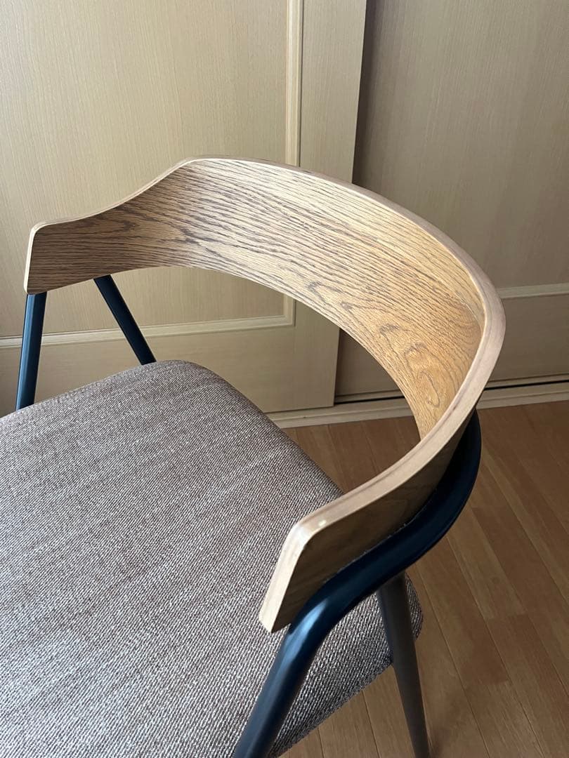 ウニコ　ELEMT(エレムト)　チェア アイアン ナチュラル　アイボリー