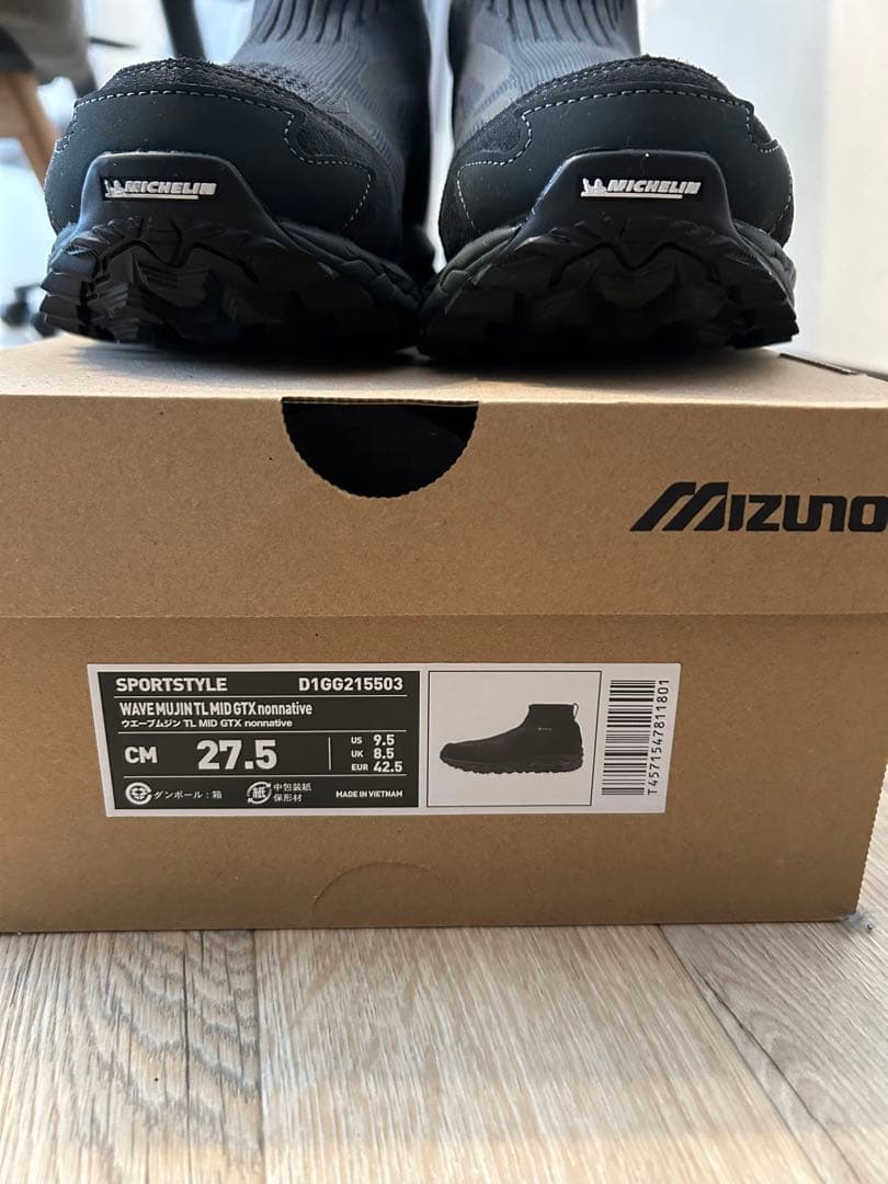 靴 MIZUNO WAVE MUJIN TL MID GTX nonnative