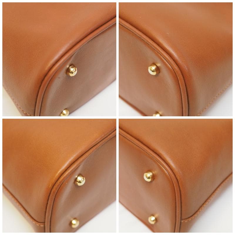 グッチ ヴィンテージ バンブー 2Way バッグ ブラウン