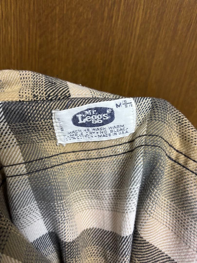 mr reggs ビンテージ ネルシャツ USA製 オンブレ 70s 80s