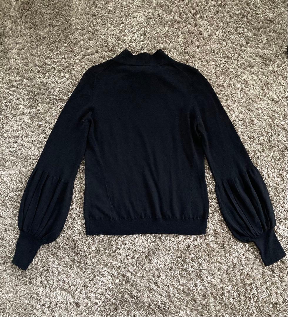 ADORE アドーア　ニット　ボウタイ　黒　ブラック　38 長袖