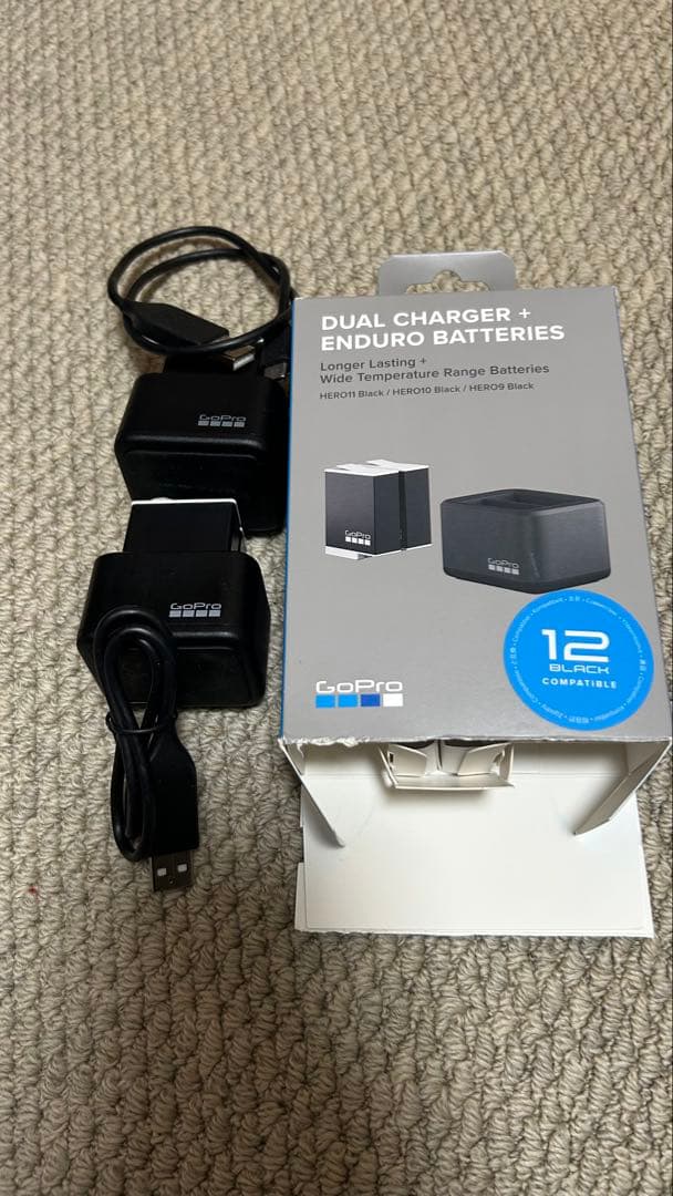 【公式】 GoPro(ゴープロ) デュアルバッテリー　2個セット 二つ