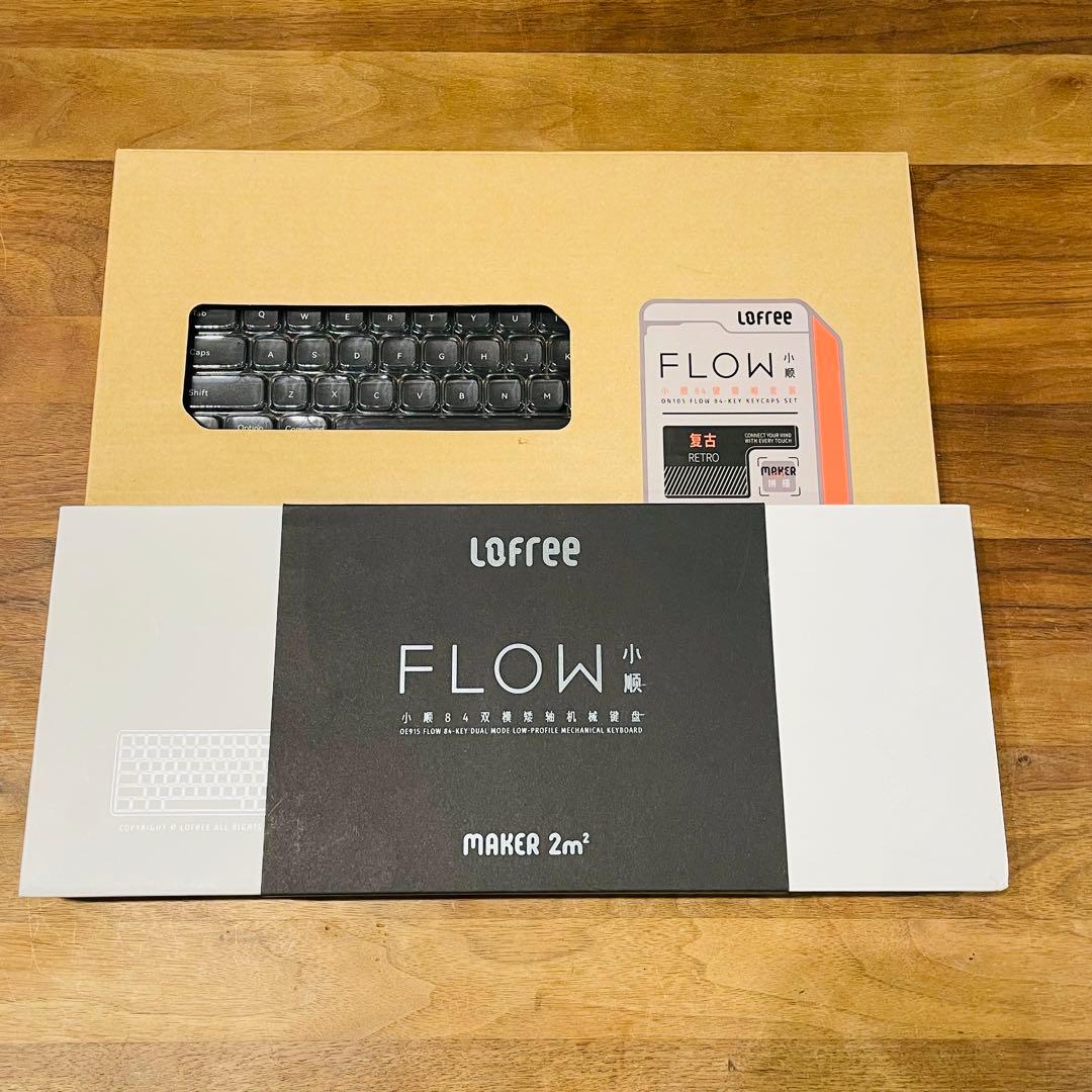 Lofree FLOW 84 黒 US配列 レトロキーキャップ付 完備品