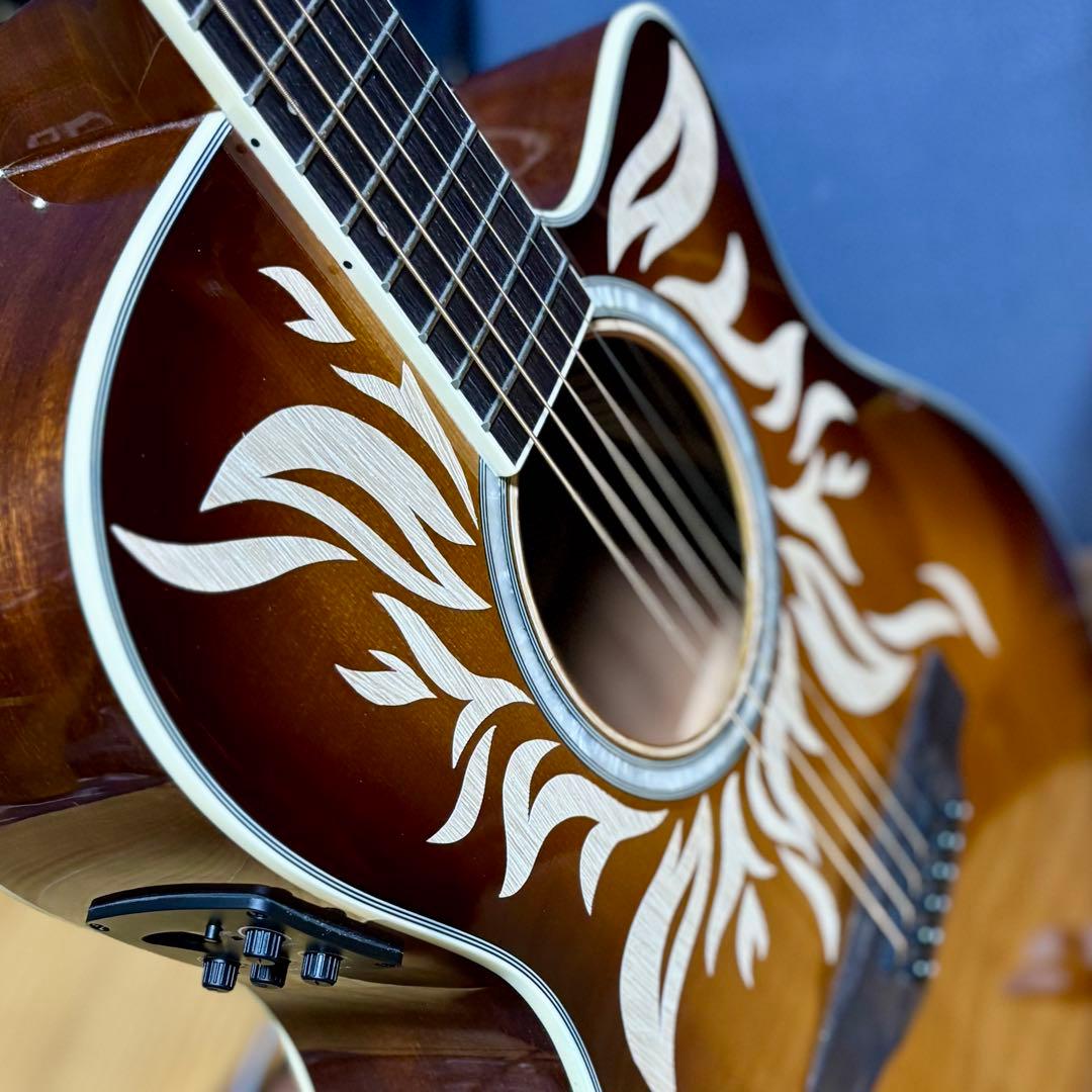 【新品同様】morris R-011 TS エレアコ 超低弦高調整済