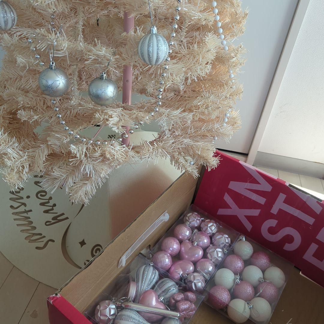 フランフラン　ピンク　150 クリスマスツリー　装飾用ライトおまけ付き。