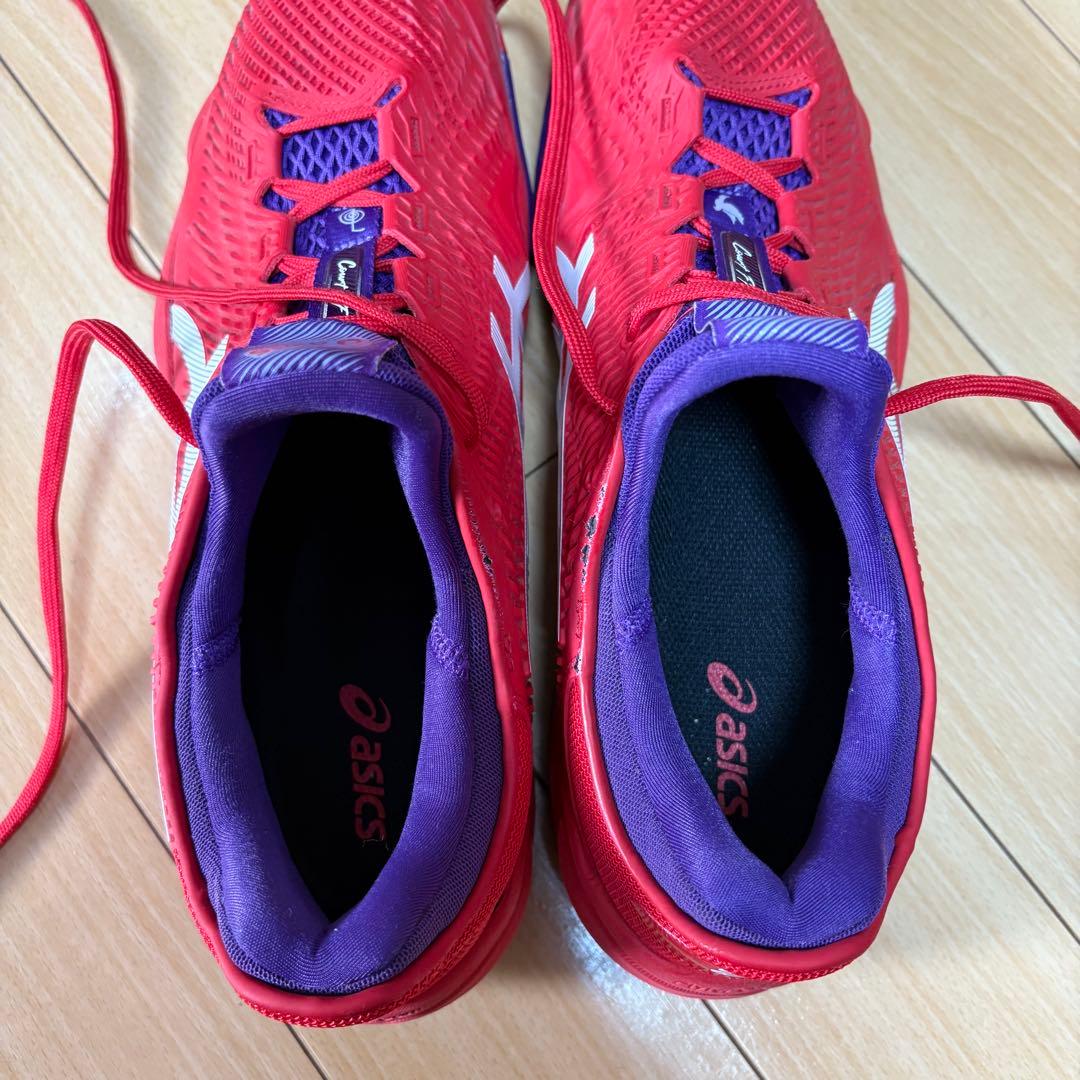 【おいなり】asics Court FF 2 テニスシューズ レッド