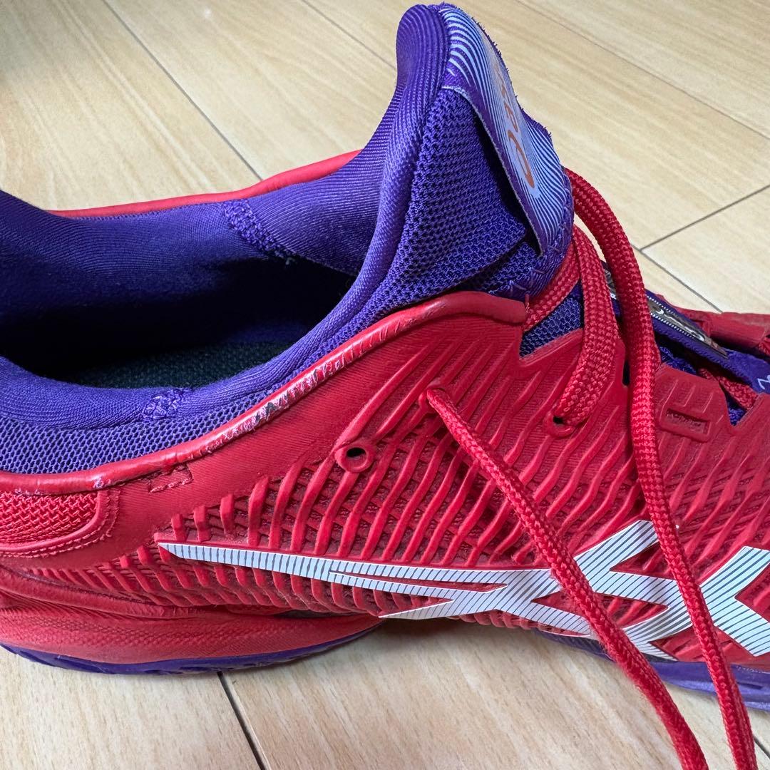 【おいなり】asics Court FF 2 テニスシューズ レッド