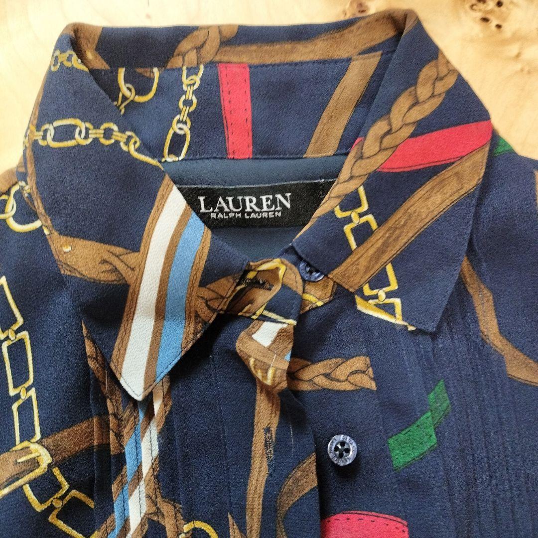 LAUREN RALPH LAUREN ネイビー ワンピース
