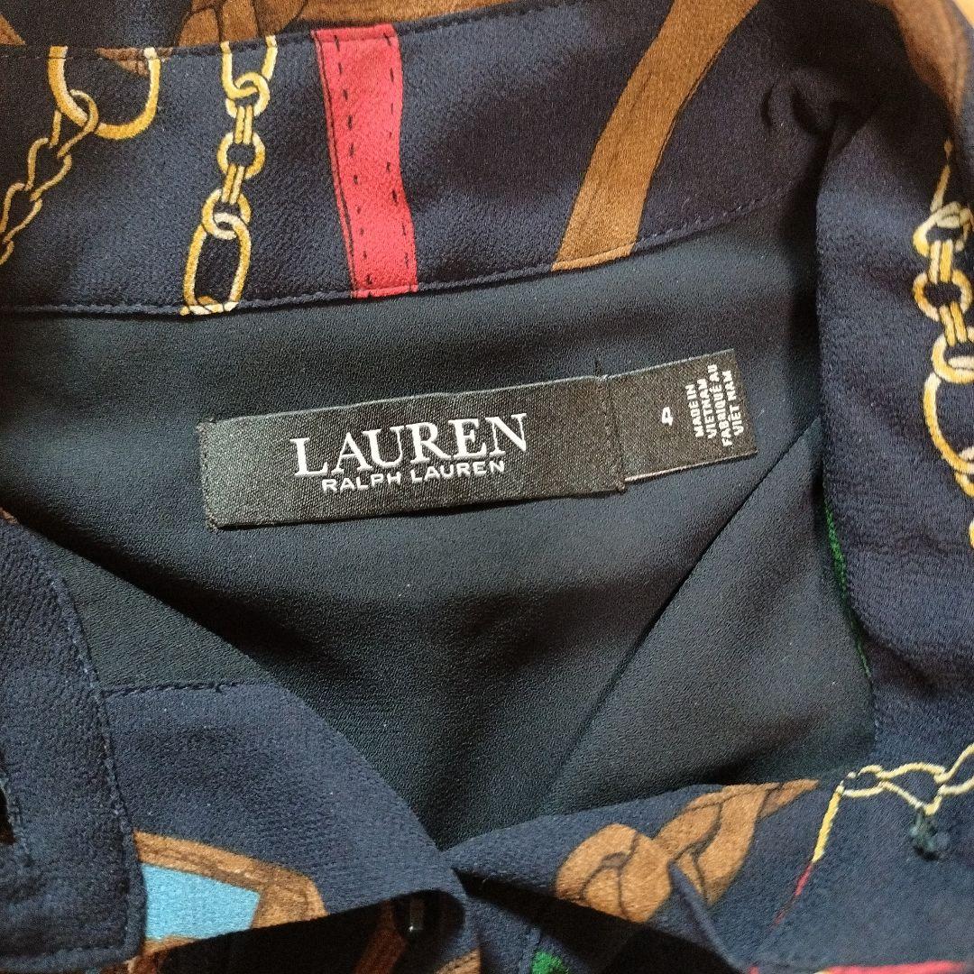 LAUREN RALPH LAUREN ネイビー ワンピース