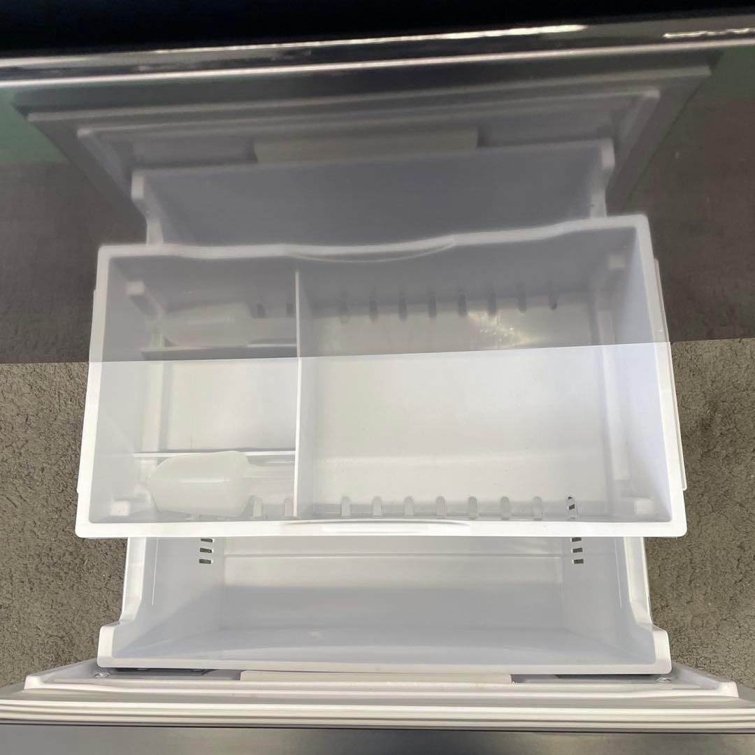 245⭕️日立　冷蔵庫　大型　黒　350ℓ　左開き　真ん中野菜室　安い　設置無料