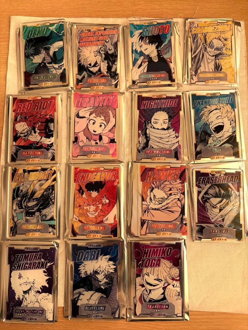 ヒロアカ　ステータスカードコレクション　ジャンフェス　コンプ