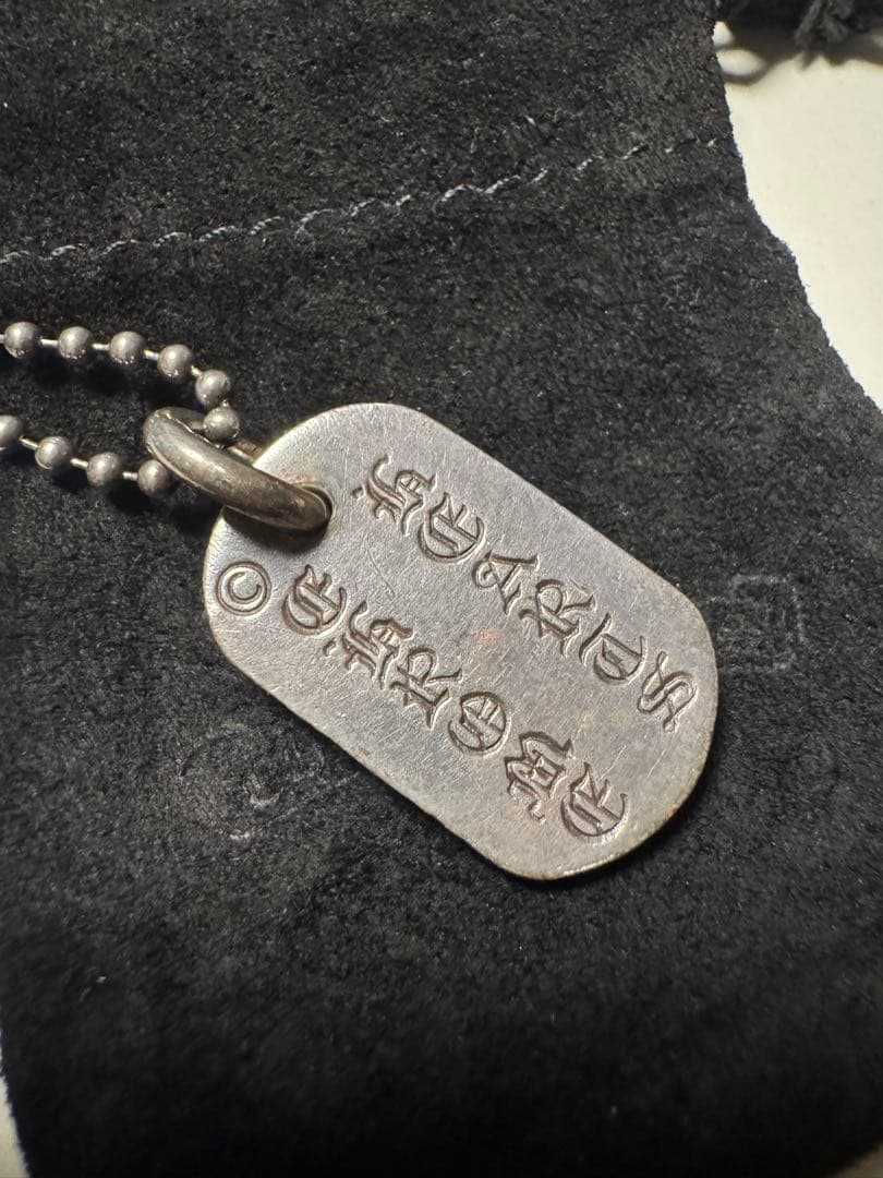 クロムハーツ レイズド セメタリークロス ドッグタグ NYC限定 925