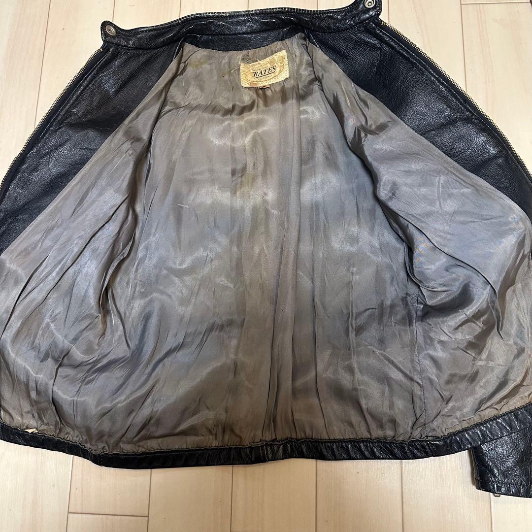 9*7様 50's BATES ブラック シングルライダースジャケット