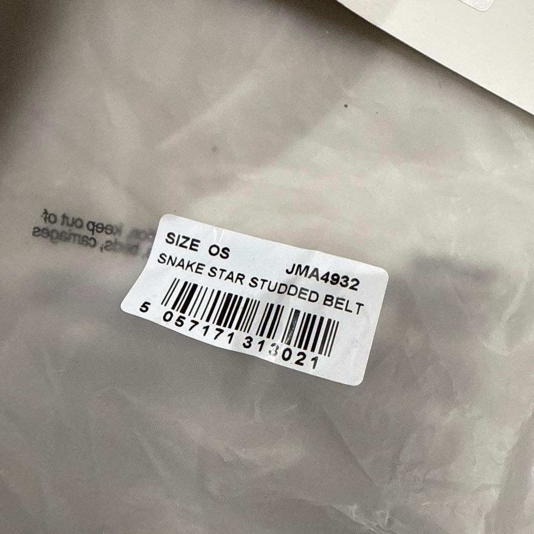 新品 Jaded London Snake Star Studded ベルト