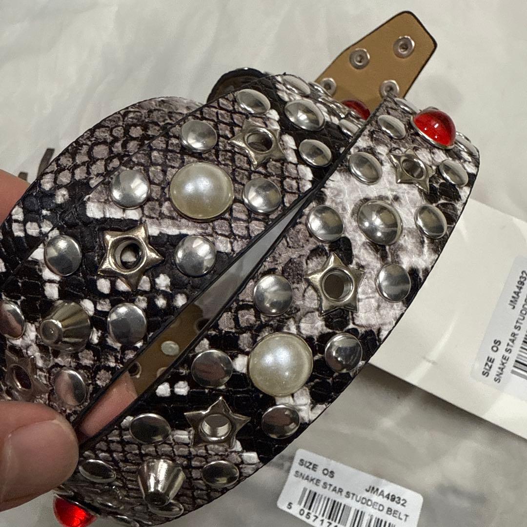 新品 Jaded London Snake Star Studded ベルト