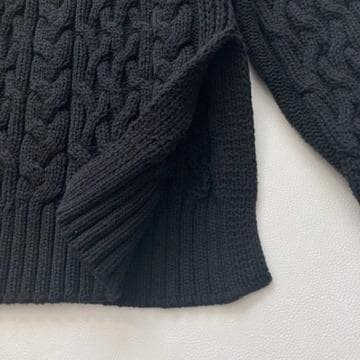 【user_db63674f】MaxMara　洗える ケーブルニット 黒