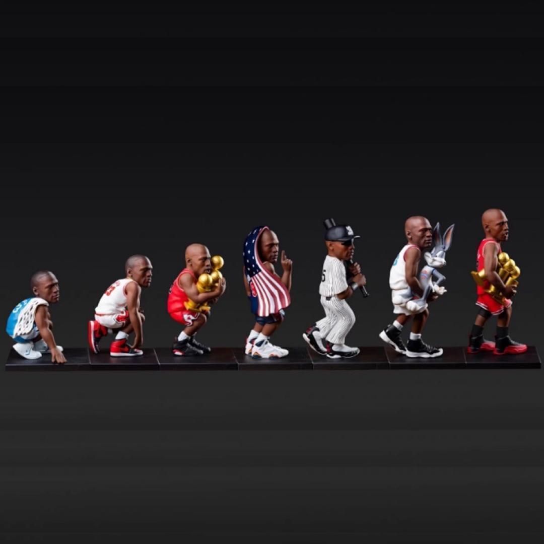 マイケル・ジョーダン７体セット　NBA　バスケットボール　バスケの神様