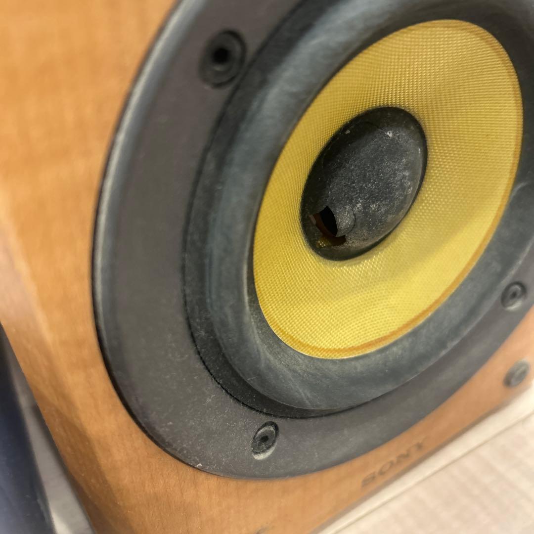 SONY オーディオコンポ CD MDプレーヤー 木製スピーカー　mds-sd1