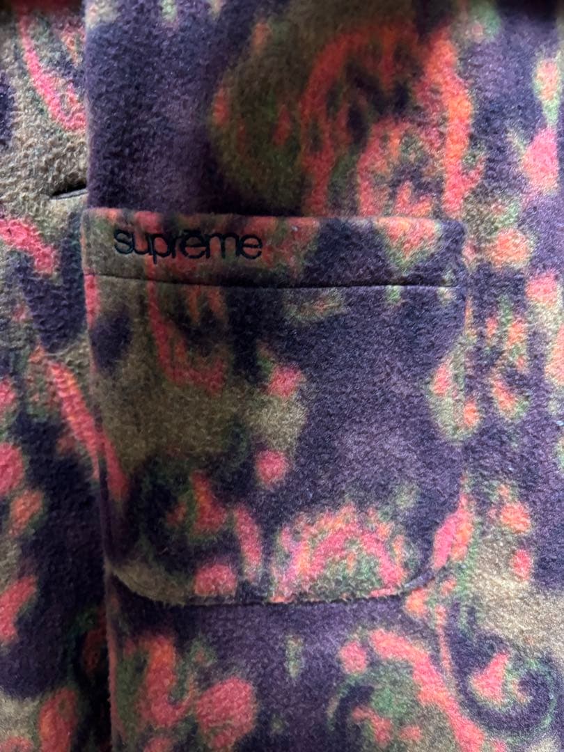 ジャケット・アウター Supreme 21fw paisley fleece shirt