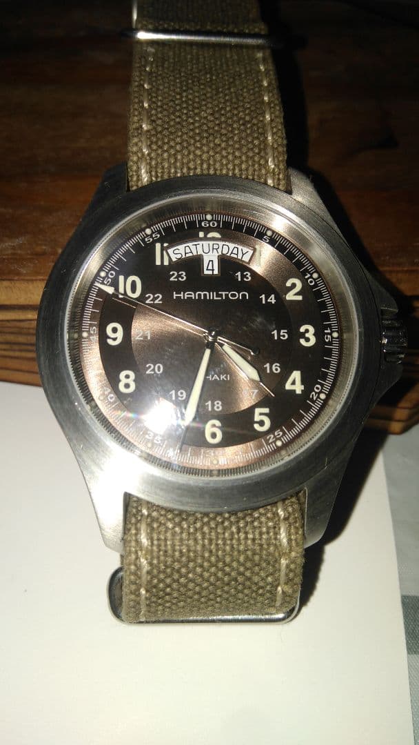 ハミルトンカーキキングクォーツキャンバスキット
