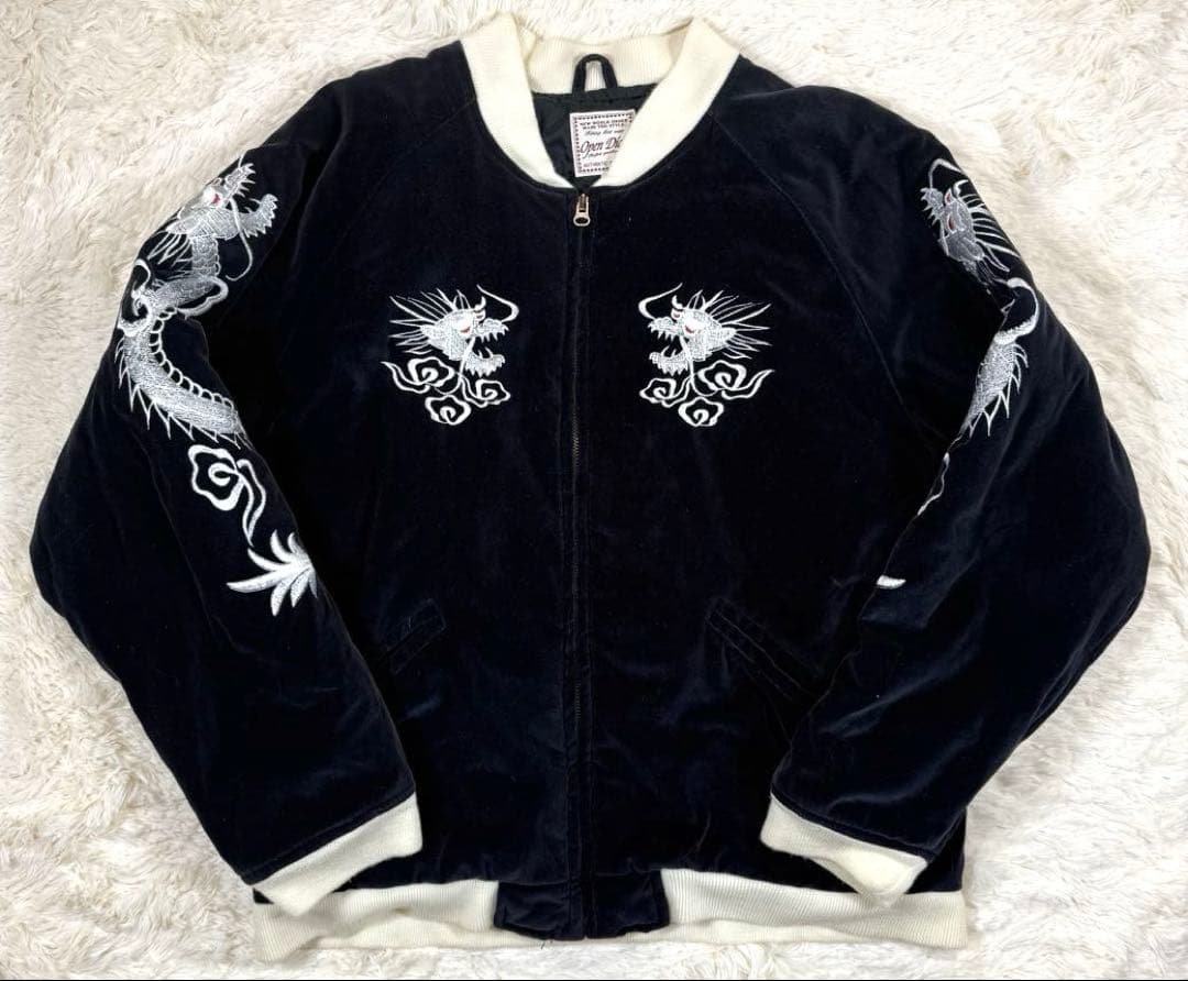 Open Dich スカジャン 別珍 ベロア M スーベニアジャケット