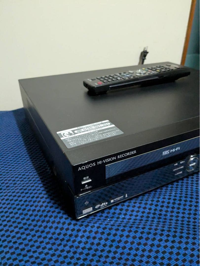SHARP AQUOS DVDレコーダー リモコン付き