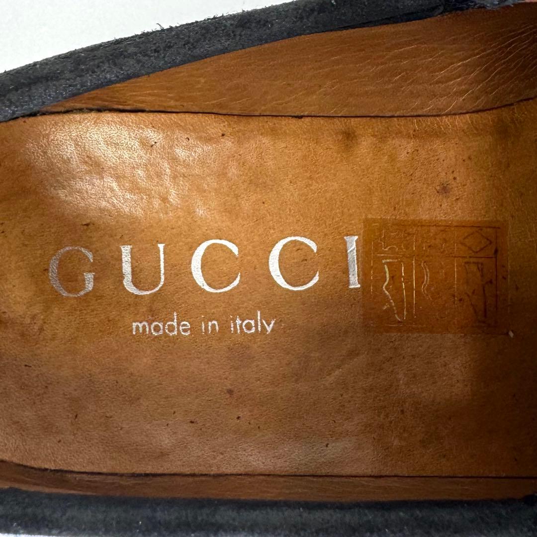 【GUCCI】 グッチ （24cm） ホースビットローファー スエード 美品