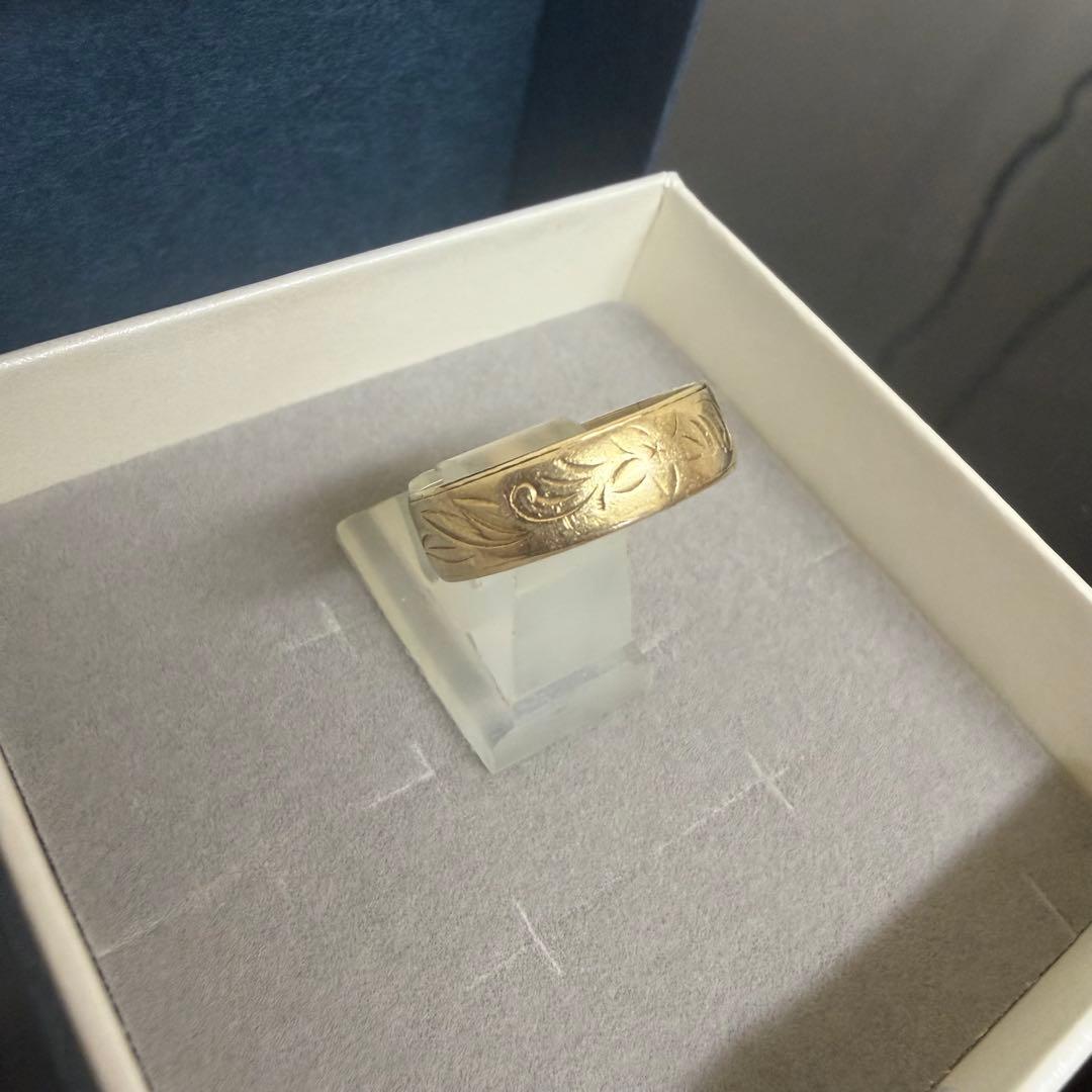 K18 リング 指輪 デザイン 唐草 ゴールド