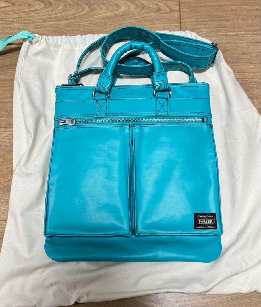 ターコイズ PORTER FREE STYLE Helmet Bag