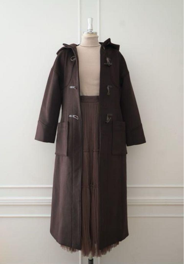 ジャケット・アウター herlipto Long Fitted Duffle Coat M