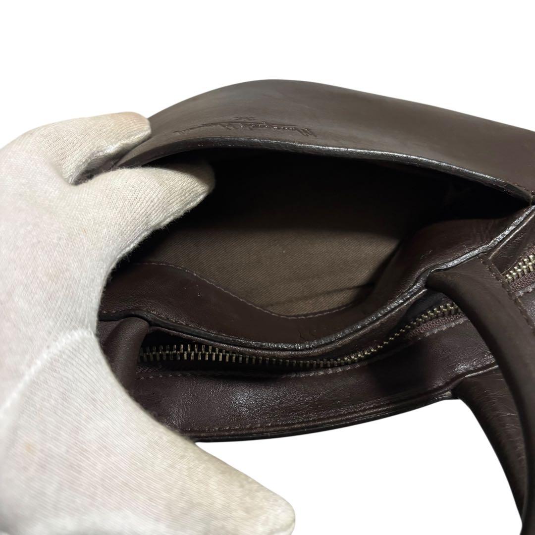 【希少】　マーガレットハウエル　レザー　ハンドバッグ　バケツ　ダークブラウン